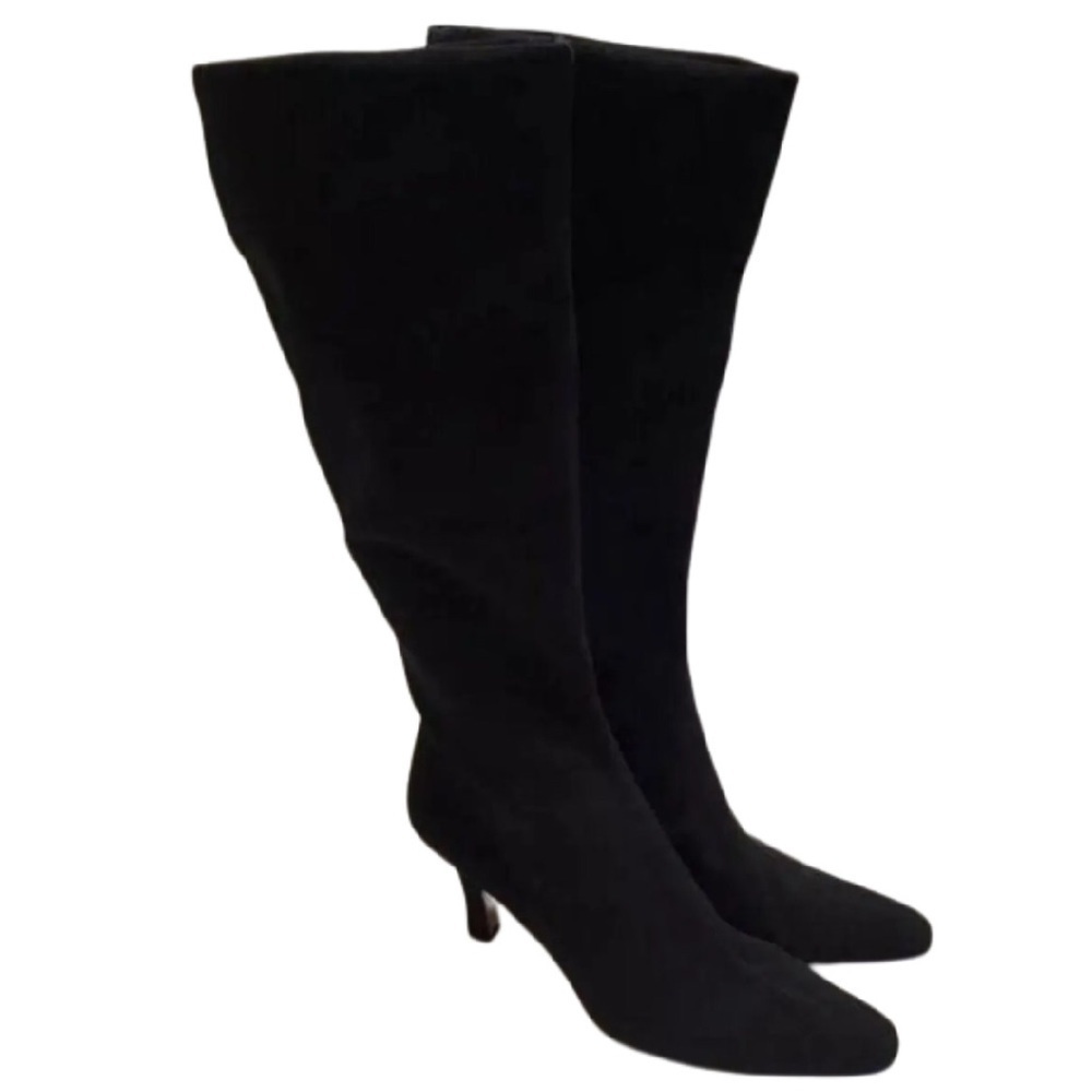 Vaneli Boots Pointy Toe Knee High Pull On Sz 9 S vintage 90s Y2k